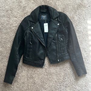 Faux Leather Jacket - XS - A&F - New with tags!